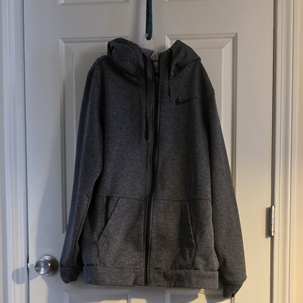 Gray Zip-Up Hoodie